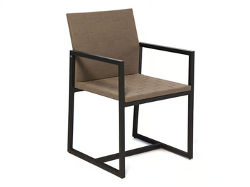 OTTO - Sled base garden chair with armrests by Il Giardino di Legno - view 2
